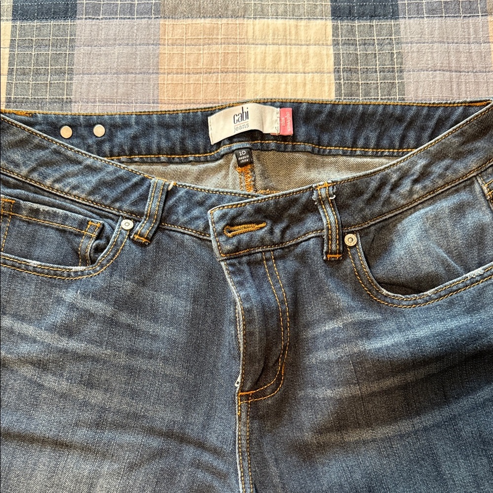 CAbi Women's Mid Blue Denim Jeans 10